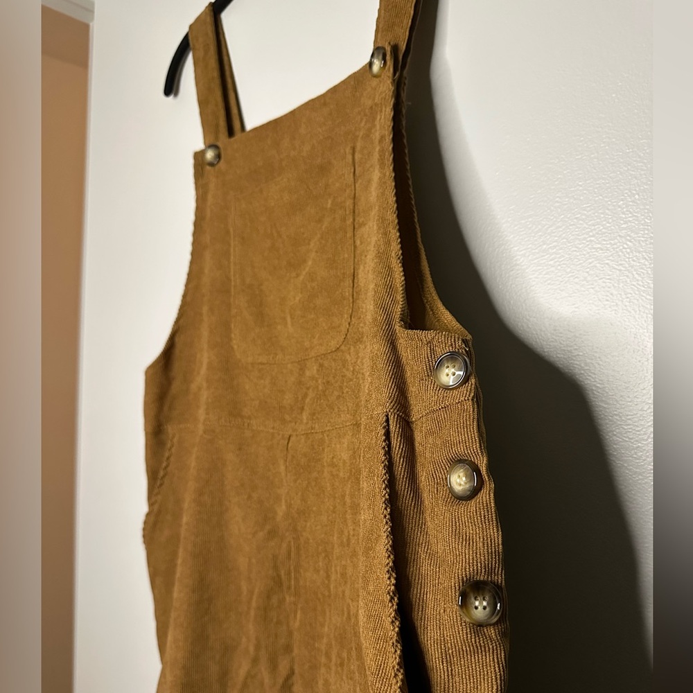SHEIN Corduroy Overall Mini Dress – Perfect for Layering - Picture 7 of 9